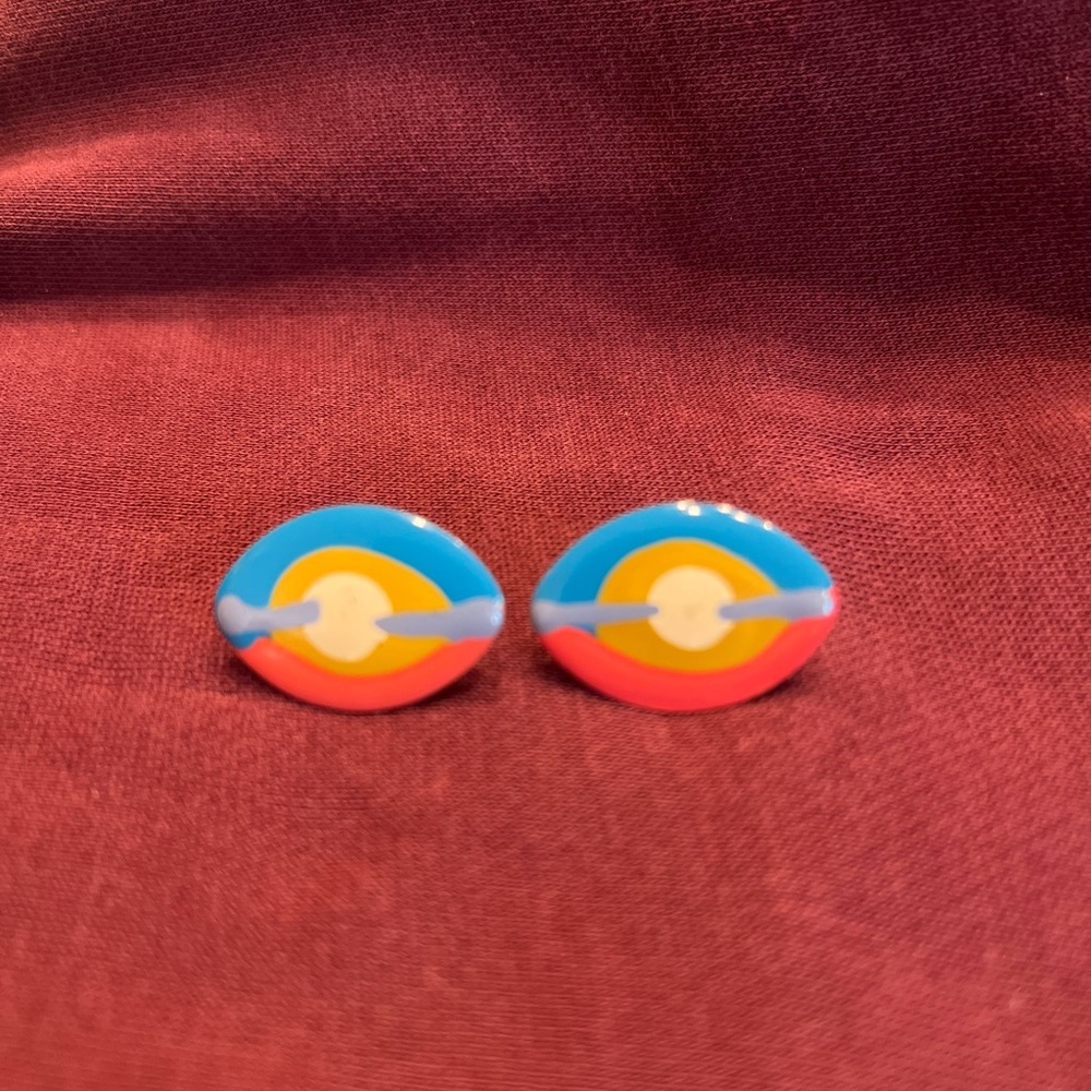 Colorful Eye Stud Earrings